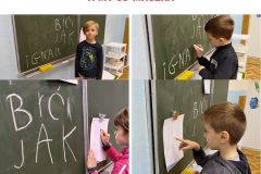 Red and White Numbered Four-Panel Storyboard - 2